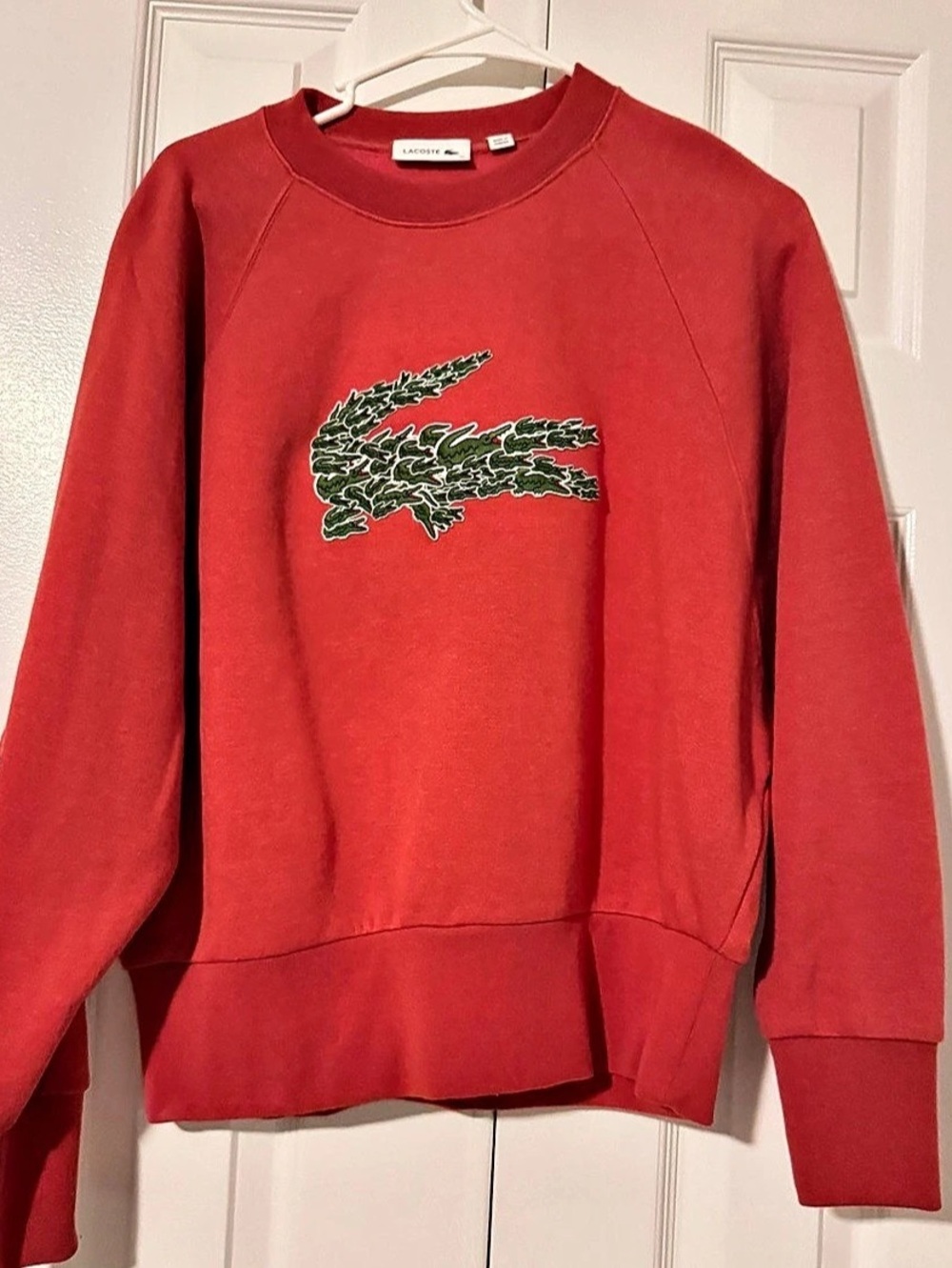Lacoste Coral Crewneck Sweatshirt Size 34/Extra Small